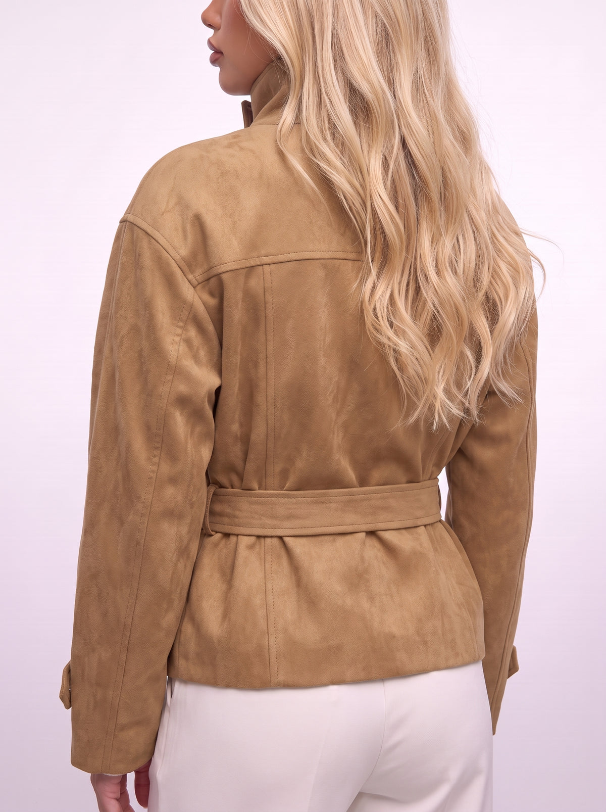 Wildleder Trenchjacke