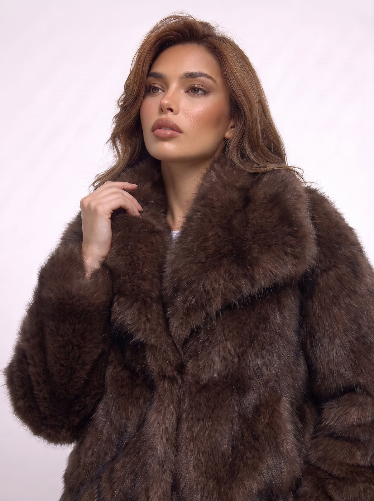 Fur Coat Braun