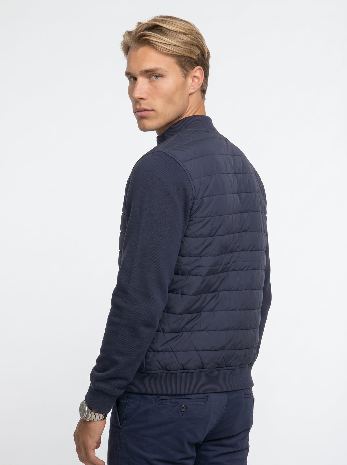Cardigan Navy + Polo Navy + Genova Jacke